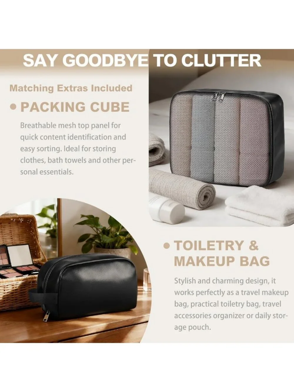 Versatile 3-in-1 Leather Duffle Bag for Travel, Gym, Weekend & Hospital Use